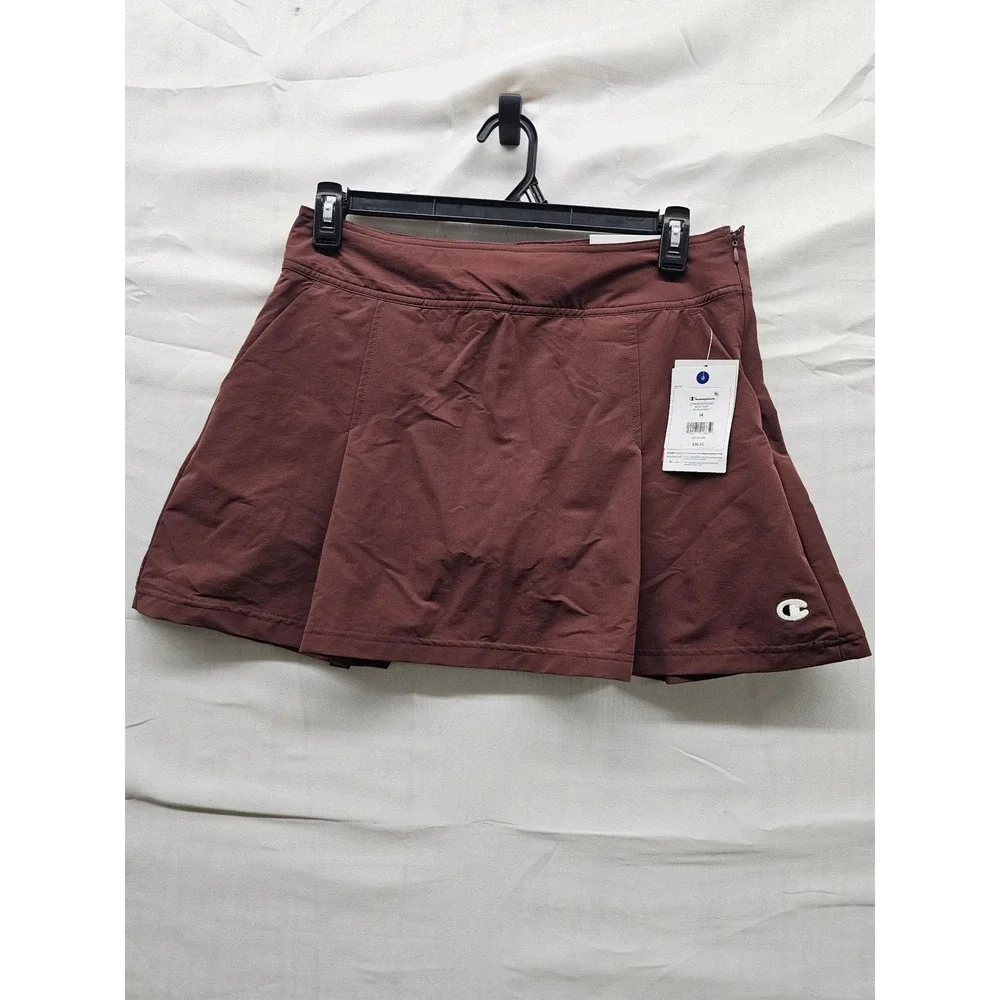 Champion Womens Match Skort Burgundy Nylon Blend Athletic Size 14
